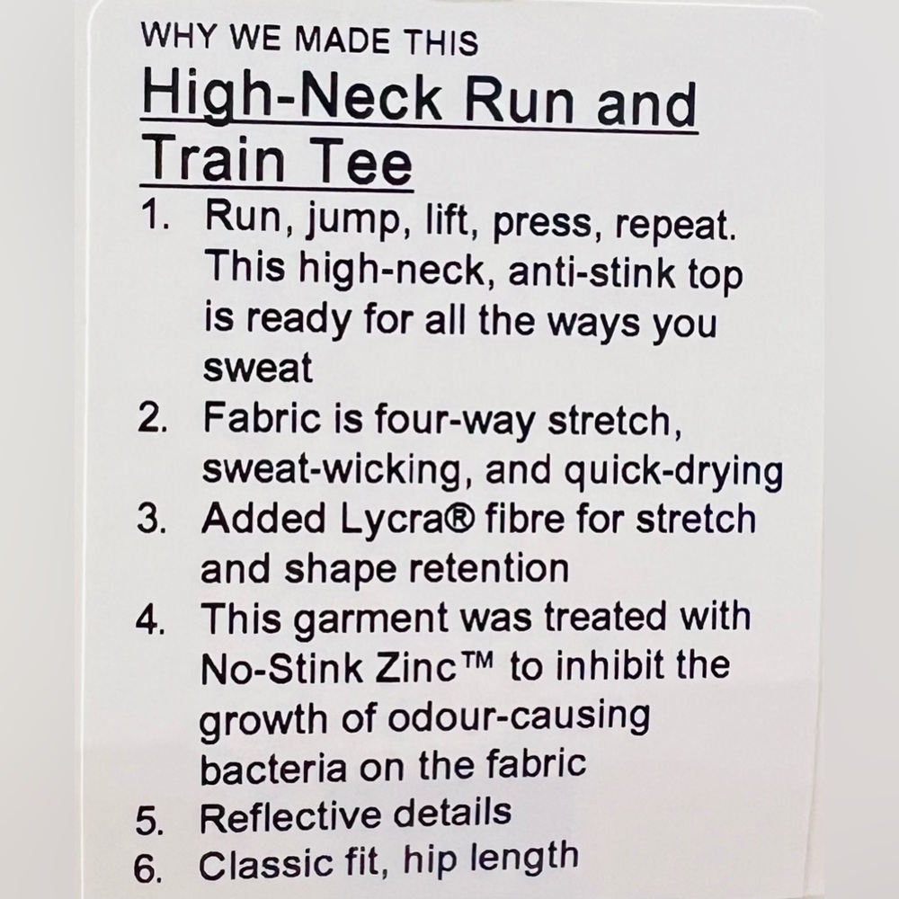 High-Neck Run and Train Tee - Picture 2 of 3